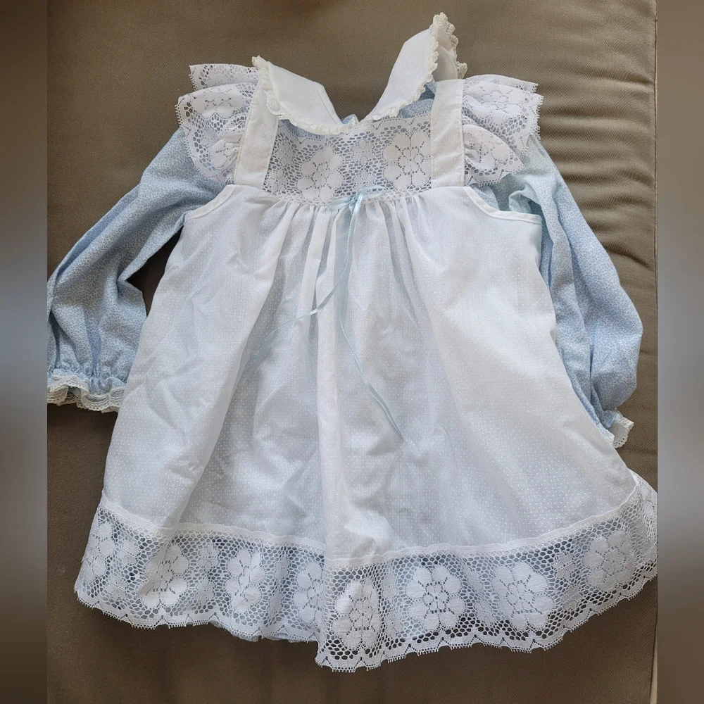 Childs Clothing Pieces Blue Dress White Pinafore Pink Zebra Pants Denim Skirt 3T